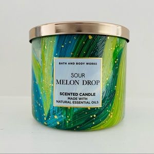 RARE!! BBW Bath and body works Sour Melon Drop candle